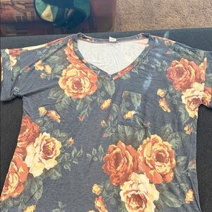 Sew In Love Floral Accent Top 2X